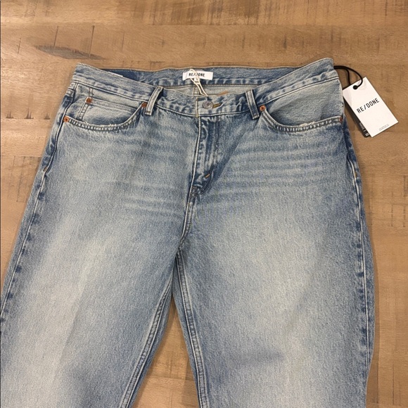 Re/Done Baggy Flare Low-Rise Denim Jeans Oaji Indigo Size 31 NWT NEW $345 - Picture 6 of 9